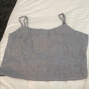 Striped Brandy Melville cropped top
